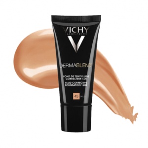 Fond de ten corector fluid rezistenta 16h ten normal sau uscat Dermablend, Nuanta 45 Gold, 30 ml, Vichy