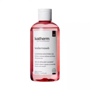 Gel de spalare calmant pentru piele sensibila cu roseata si scuame Ivadermaseb, 250 ml, Ivatherm