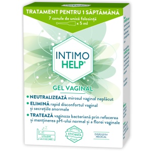 Gel vaginal Intimohelp, 7 canule x 5 ml, Intimohelp