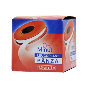 Leucoplast Panza, 2.5 cm x 1 m, Minut