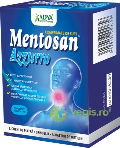 Mentosan Azzurro, 30 comprimate, Adya