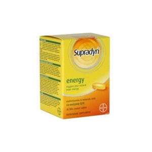 Multivitamine si minerale Supradyn Energy cu Coenzima Q10, 30 comprimate filmate, Bayer