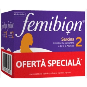 Pachet Femibion 2 Sarcina si Alaptare, 2x 28 comprimate + 28 capsule , Procter&Gamble