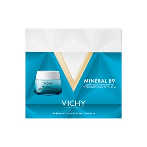 Pachet Mineral 89, Crema intens hidratanta 72H, 50 ml, Vichy - Img 1