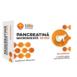 Pancreatina Micronizata, 25000, 30 capsule, Esvida Pharma