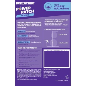 Plasturi anti-acnee Power Patch Fast Fix, 36 bucati, Benzacare - Img 2