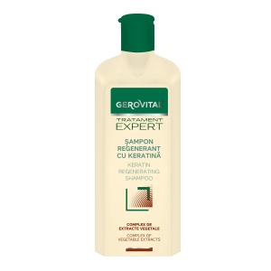 Sampon regenerant cu keratina Tratament Expert, 250 ml, Gerovital