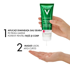 Serum de curatare exfoliant cu acid salicilic pentru ten gras cu tendinta acneica Normaderm, 125 ml, Vichy - Img 2