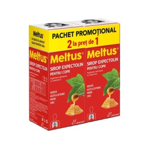 Solacium Meltus Sirop Expectolin Copii 100ml Pachet 1+1 Gratis - Img 2