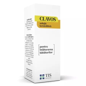 Solutie keratolitica Clavos pentru indepartarea bataturilor, 10 ml, Tis Farmaceutic