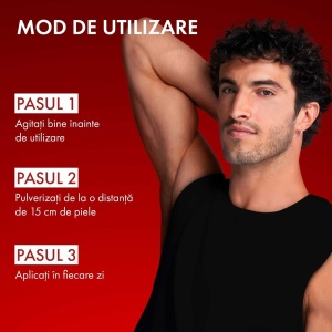 Spray antiperspirant pentru barbati impotriva mirosurilor neplacute Clinical Control 96H, 125 ml, Vichy - Img 4