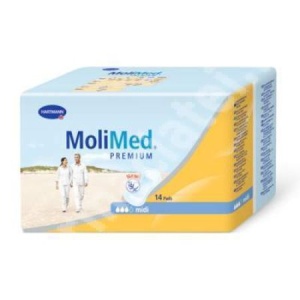 Tampoane pentru incontinenta usoara 2 picaturi Molimed mini, 14 bucati, Hartmann