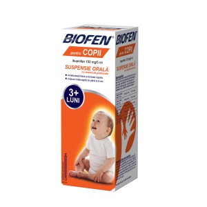 Biofen Pentru Copii 100mg/5ml Susp Orala Fl 100ml Biofarm