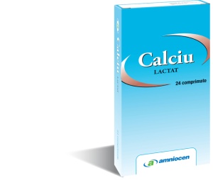 Calciu Lactat 24 comprimate , Amniocen