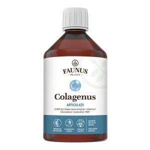 Colagen lichid hidrolizat pentru muschi si ligamente Colagenus Articulatii, 500 ml, Faunus Plant