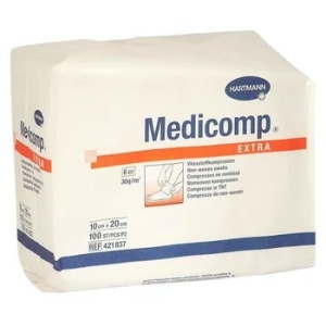 Comprese extra nesterile cu 6 straturi, 10 x 20cm, 100 buc, Medicomp Hartmann
