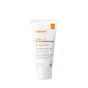 Crema hidratanta fluida cu protectie solara Sunlight Mat, SPF 50+, 50 ml, Ivatherm