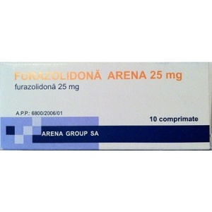 Furazolidona Arena, 25 mg, 10 comprimate, Arena Group