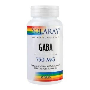 Gaba 750mg Solaray, 60 tablete, Secom