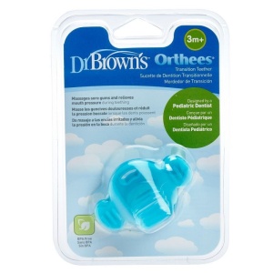 Jucarie dentitie pentru tranzitie roz Orthees, TE332, Dr.Browns