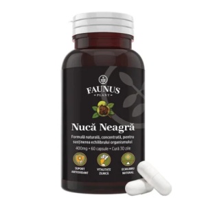 Nuca Neagra, 400 mg, 60 capsule, Faunus Plant