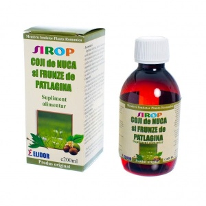 Sirop Coji de nuca, patlagina si miere, 200ml, Elidor