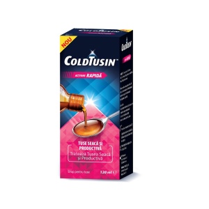 Sirop de tuse cu ingrediente naturale Coldtusin, 120 ml, Perrigo