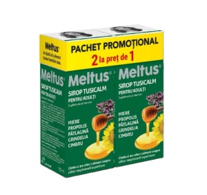 Solacium Meltus Sirop Tusicalm Adulti 100ml Pachet 1+1 Gratis