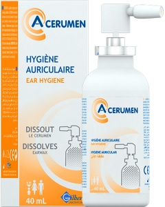 Spray pentru igiena urechilor A-Cerumen, 40 ml, Gilbert