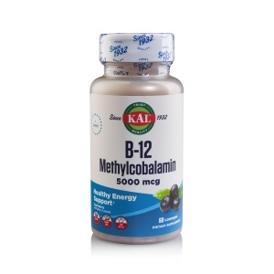 Vitamina B12 Methylcobalamin Kal, 5000 mcg, 60 comprimate, Secom