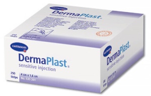 Dermaplast Sensitive Injection, plasturi post injectie , 250 bucati, Hartmann