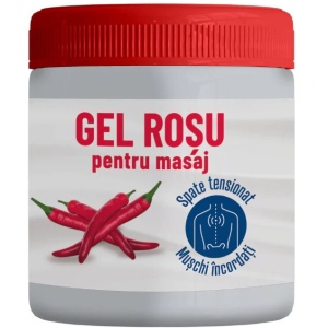 Gel Rosu Spate Tensionat Si Muschi Incordati 500ml , Pharmaherbal