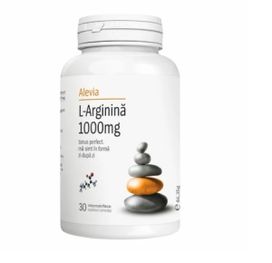 L-arginina, 30 comprimate filmate, Alevia