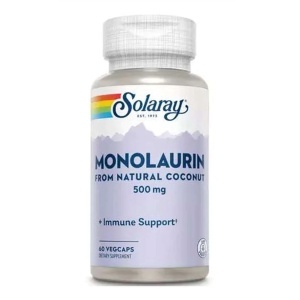 Monolaurin Solaray, 500 mg, 60 capsule, Secom