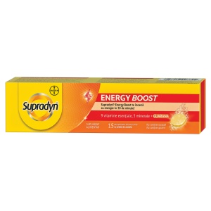 Multivitamine si minerale Supradyn Energy Boost, 15 comprimate efervescente, Bayer