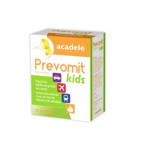 Prevomit kids acadele cu aroma de lamaie, 6 bucati, Zdrovit