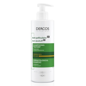 Sampon anti-matreata pentru par uscat Dercos, 390 ml, Vichy - Img 1
