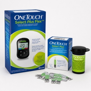 Set Glucometru One Touch Select Plus flex cu 50 teste