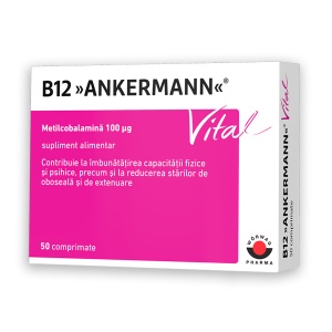 Vitamina B12 Vital comprimate, 50 comprimate, Worwag Pharma