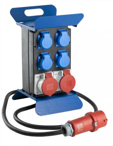 Statie energetica cu 2 prize CEE400V/16A si 4 prize 250V/16A, RCD 40A, 2m cu FI