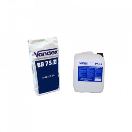 Mortar impermeabilizare Vandex BB 75 Z + Vandex Elasticizer PK 75 A+B 25 + 10 kg