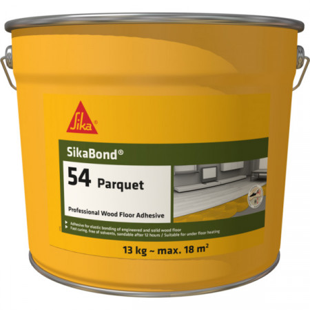 SikaBond-54 Parquet Adeziv elastic monocomponent, pe baza de poliuretan, fara solventi 13 kg