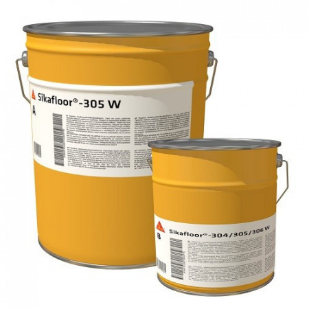 Sikafloor-305 W Standard/Pastel Sigilare poliuretanica pe baza de apa, bicomponenta, colorata, mata,