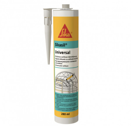 Sikasil Universal Sigilant siliconic acetoxi, monocomponent, alb