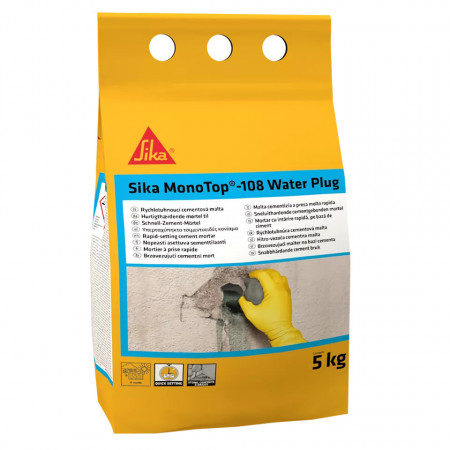 Sika MonoTop®-108 WaterPlug Mortar de stopare a infiltratiilor de apa