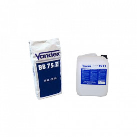 Mortar impermeabilizare Vandex BB 75 Z + Vandex Elasticizer PK 75 A+B 25 + 10 kg