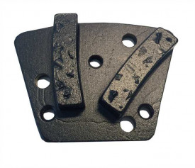 Placuta slefuire cu segmente Split PCD 3xM6 neagra, pentru indepartarea adezivului, PCD standard