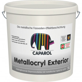 Vopsea de dispersie lucios matasoasa, cu aspect metalizat Metallocryl Exterior 10l