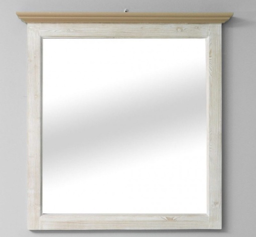 Oglinda lemn masiv pentru baie Kavaler, 100 x 8 x 100 cm