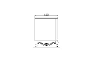 Set masca lavoar dubla + Oglinda Praga, Lemn Masiv + MDF, 200 x 61 x 78 cm - Img 4